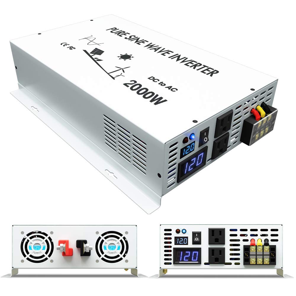 Inverter Pure Sine Wave 60Hz 120V 3000W - Off Grid falownik solarny 24V 120V