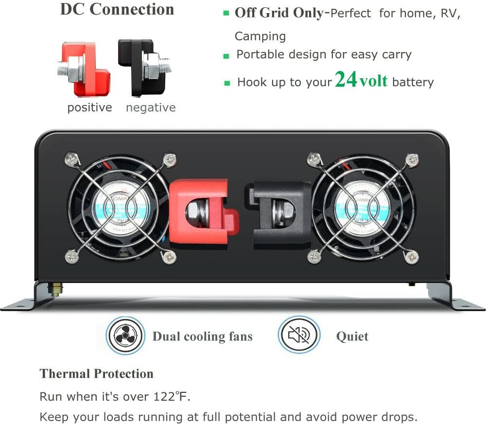 Inverter Pure Sine Wave 60Hz 120V 3000W - Inwerter solarny o mocy 3000W z