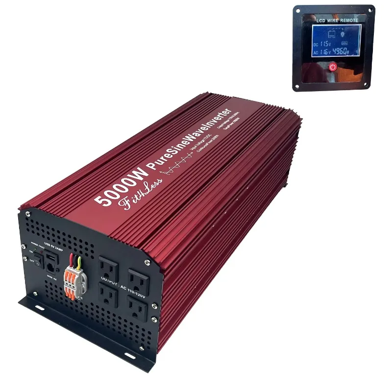 Inwerter sinusoidalny Fit4Less – Pure Sine Wave Inverter 5000W 48V 220V recenzja i cena