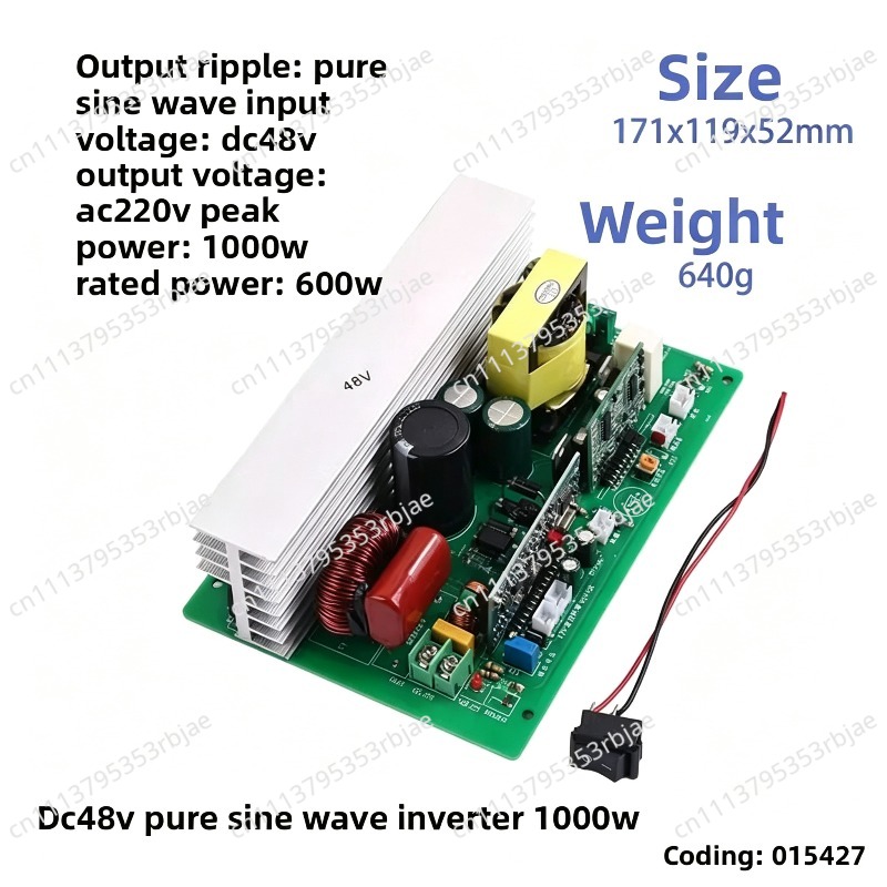 Płytka główna inwertera sinuso – Pure Sine Wave Inverter Board 24V 48V recenzja i cena