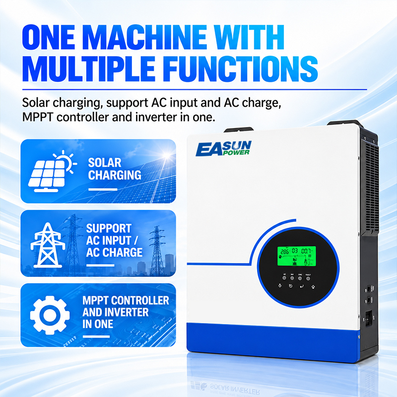 EASUN POWER 6,3 kW – hybrydowy – Grid Tie Inverter Limiter 2000W recenzja i cena